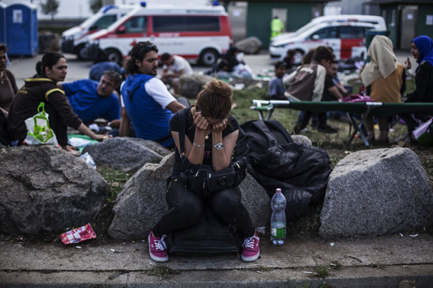 Migranti čekaju da pređu granicu. Fotografija:gradsubotica.co.rs