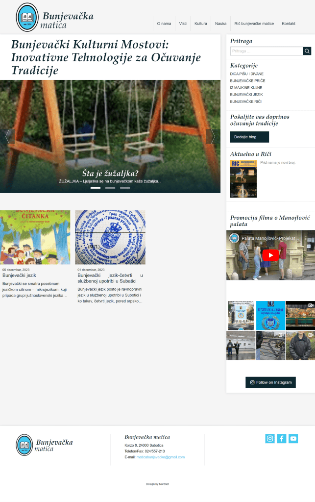 Bunjevača priča: Bunjevački Kulturni Mostovi