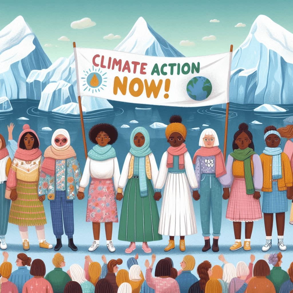 Klimatska borba žena i promene.