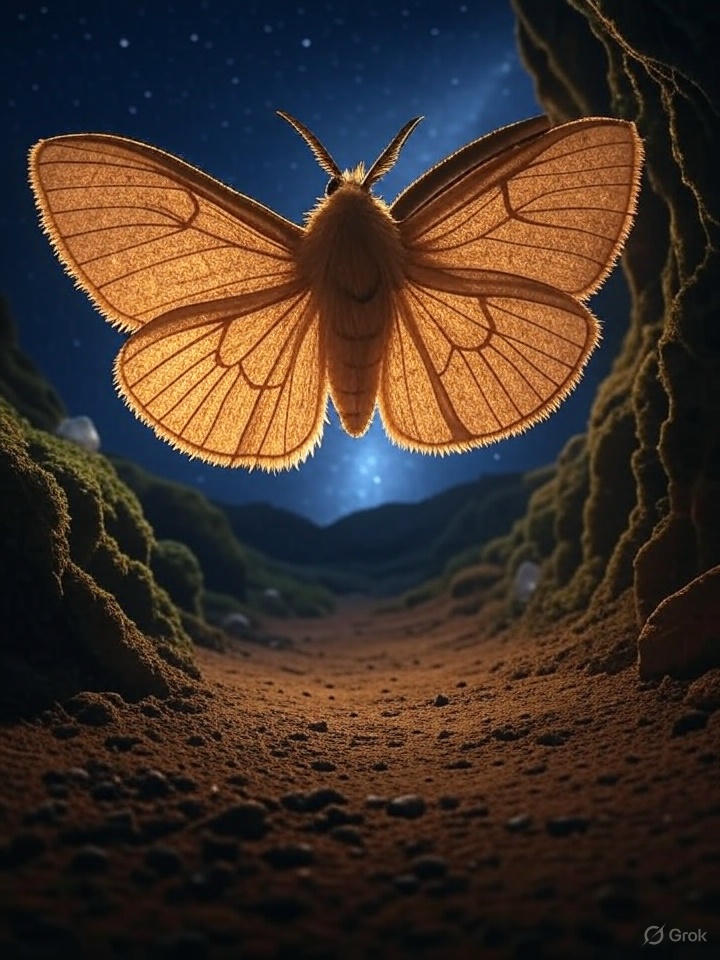 Još uvek nije jasno koji deo neba moljci koriste.Generisano AI Grok 3