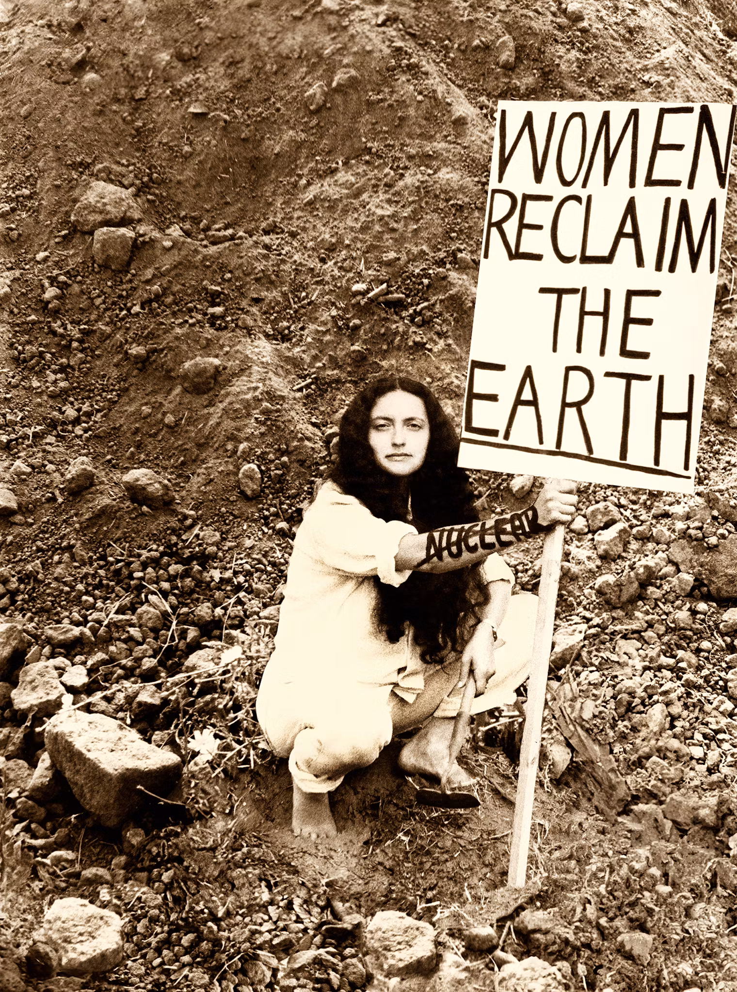 Leslie Labowitz Starus, Women Reclaim the Earth, 1979. Courtesy of Leslie Labowitz Starus